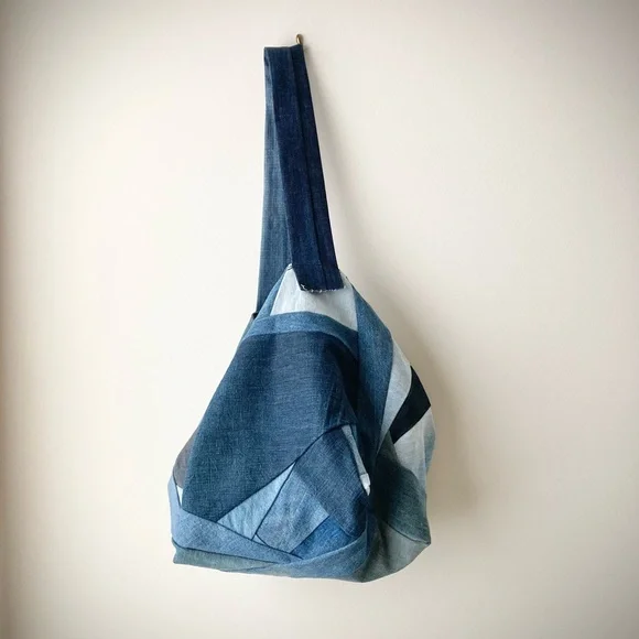 joodito origami japanese dumpling bag sling oversized slouchy hobo crossbody eco - Picture 5 of 10